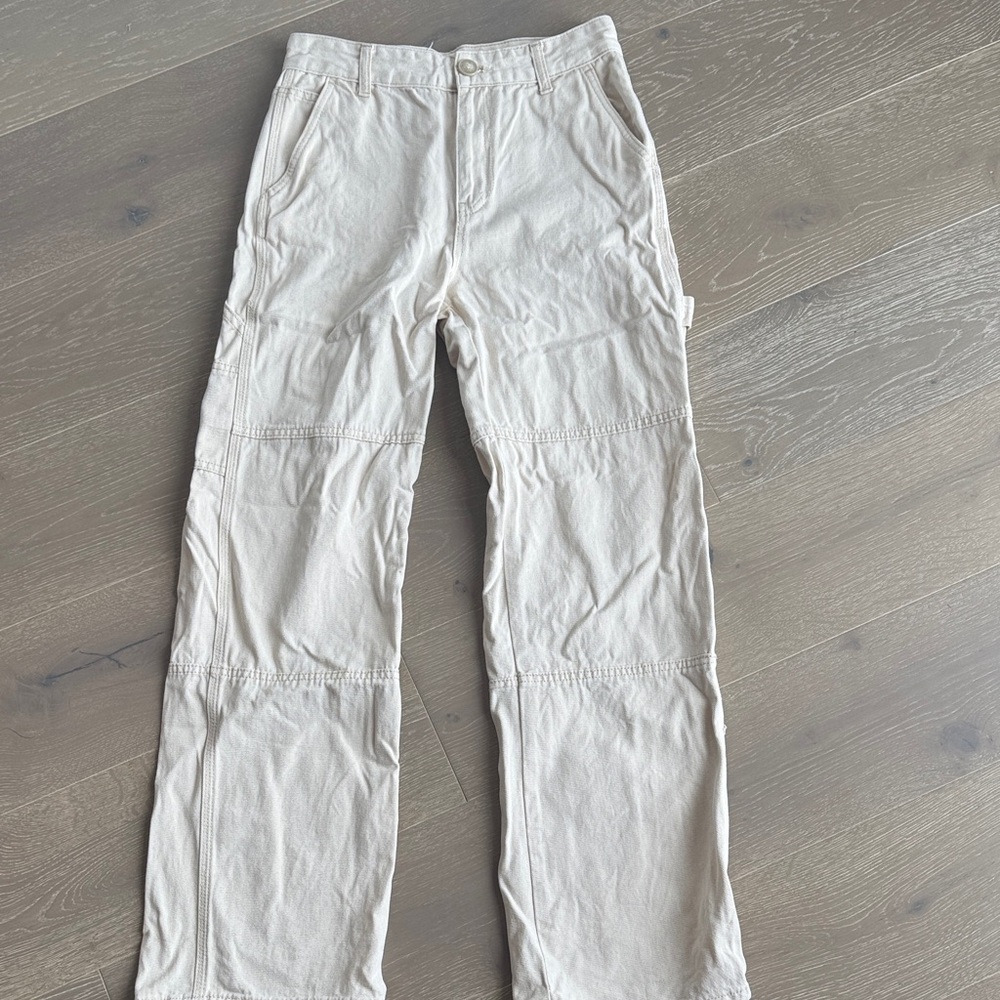 Stradivarius Women’s Cream Cargo Pants